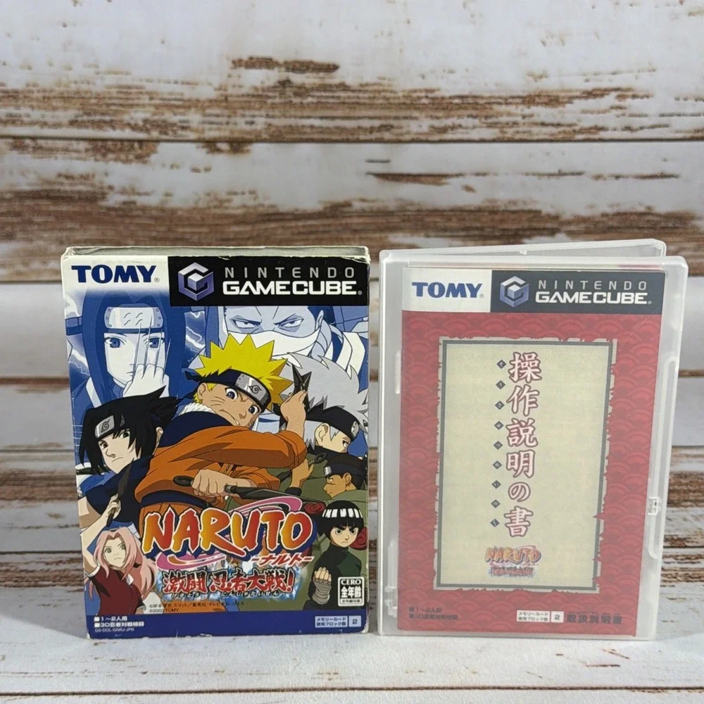 BOXED Naruto Clash of Ninja Gekitou Taisen 1 2 3 4 BUNDLE Set Japanese GameCube